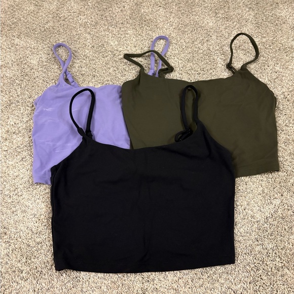 CRZ YOGA Tops - CRZ YOGA Tank Tops - Black, Lavender, and Olive